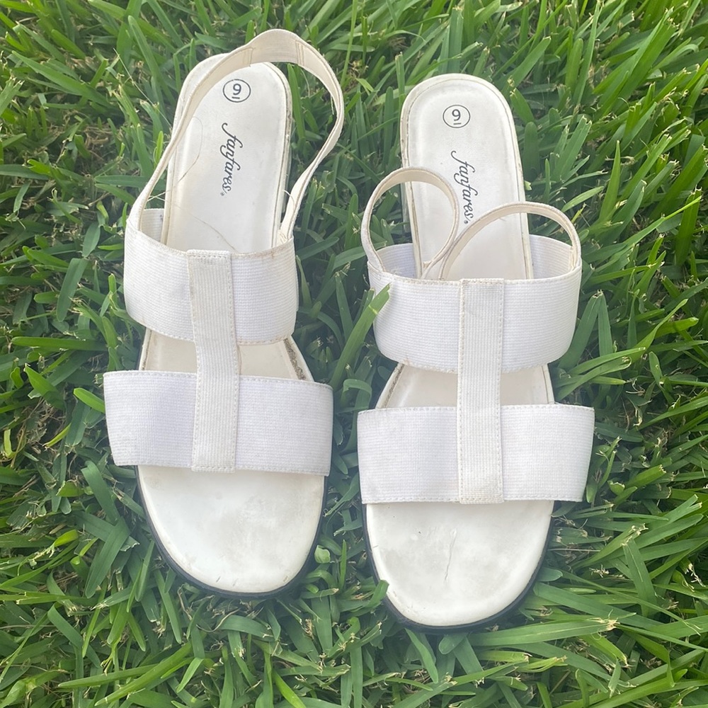 80s/90s Caged Low Block Heel Sandals